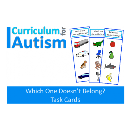 Which One Doesn't Belong? Write and Wipe Task Cards